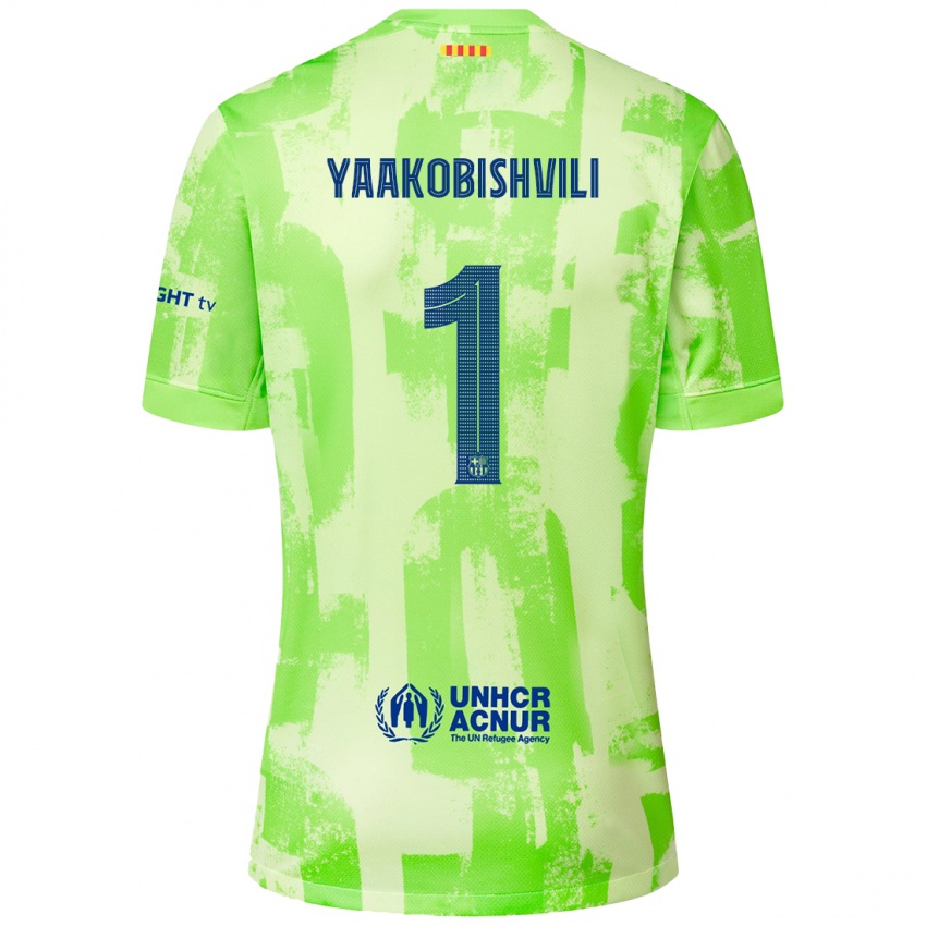 Férfi Áron Yaakobishvili #1 Mész Harmadik Számú Jersey 2024/25 Mez Póló Ing