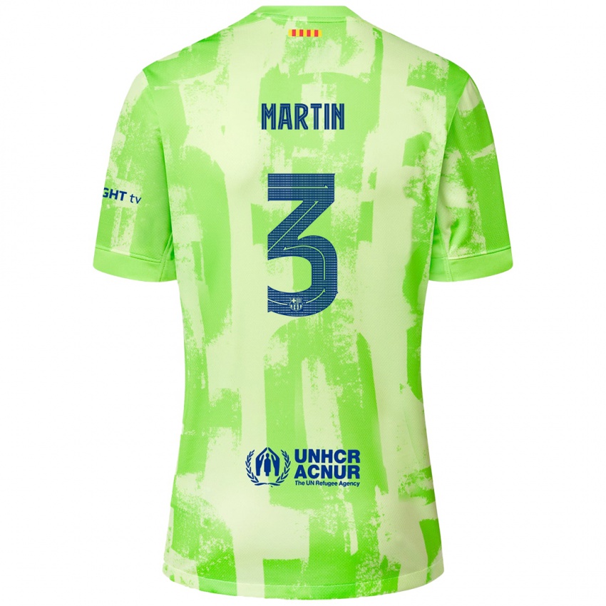 Férfi Gerard Martin #3 Mész Harmadik Számú Jersey 2024/25 Mez Póló Ing