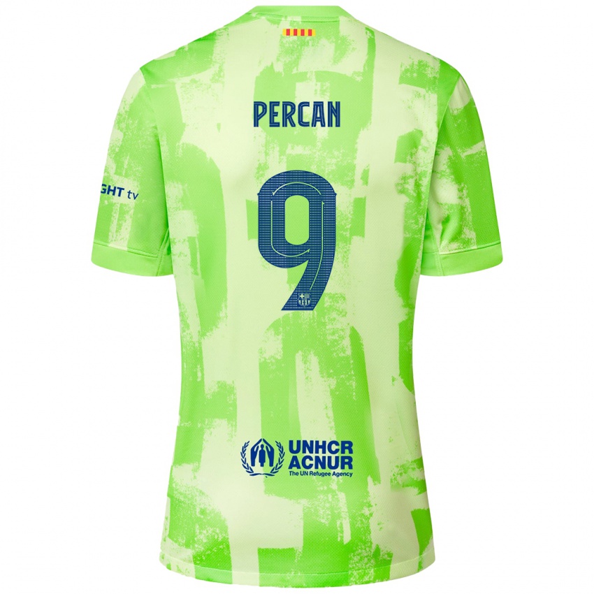 Férfi Diego Percan #9 Mész Harmadik Számú Jersey 2024/25 Mez Póló Ing