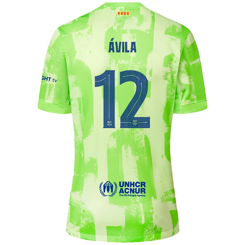 Férfi Dani Ávila #12 Mész Harmadik Számú Jersey 2024/25 Mez Póló Ing