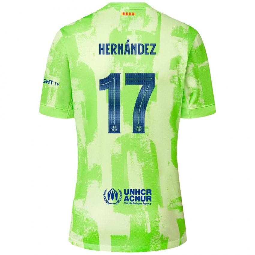 Férfi Juan Hernández #17 Mész Harmadik Számú Jersey 2024/25 Mez Póló Ing