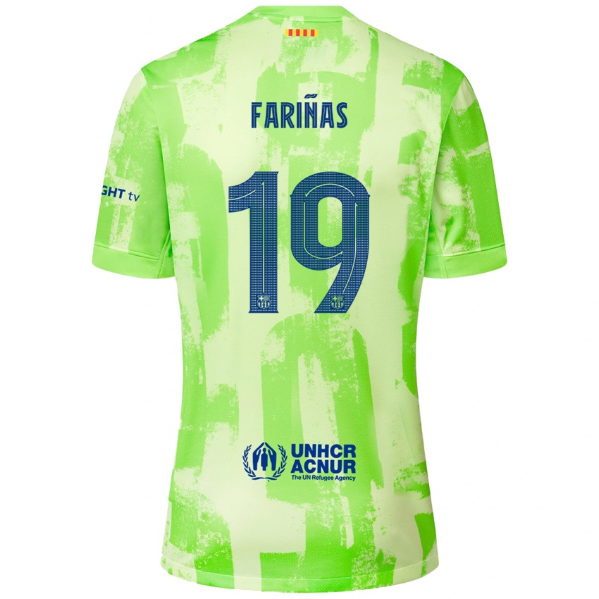 Férfi Brian Fariñas #19 Mész Harmadik Számú Jersey 2024/25 Mez Póló Ing