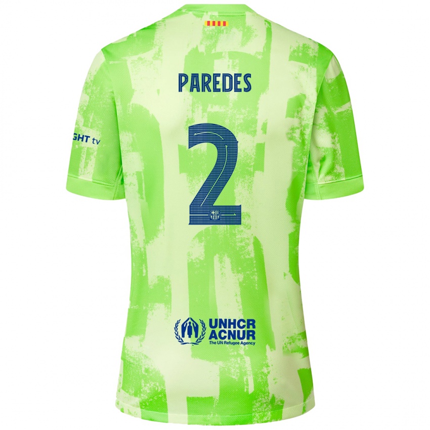 Férfi Irene Paredes #2 Mész Harmadik Számú Jersey 2024/25 Mez Póló Ing