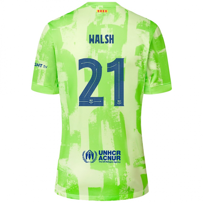 Férfi Keira Walsh #21 Mész Harmadik Számú Jersey 2024/25 Mez Póló Ing