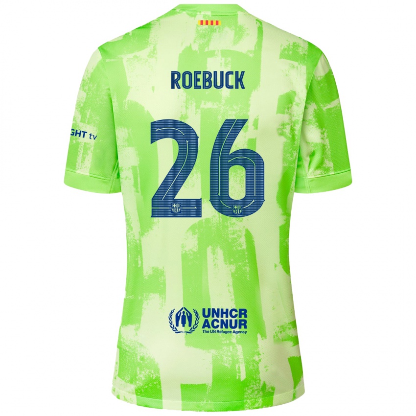 Férfi Ellie Roebuck #26 Mész Harmadik Számú Jersey 2024/25 Mez Póló Ing