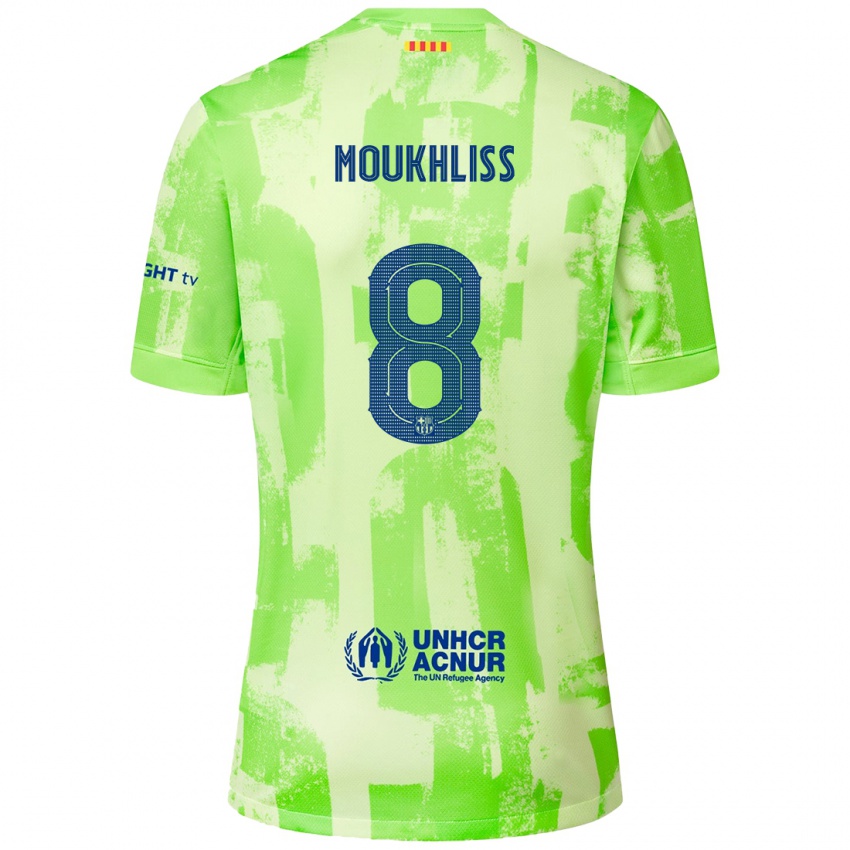 Férfi Moha Moukhliss #8 Mész Harmadik Számú Jersey 2024/25 Mez Póló Ing