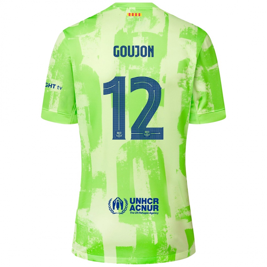 Férfi Iker Goujón #12 Mész Harmadik Számú Jersey 2024/25 Mez Póló Ing