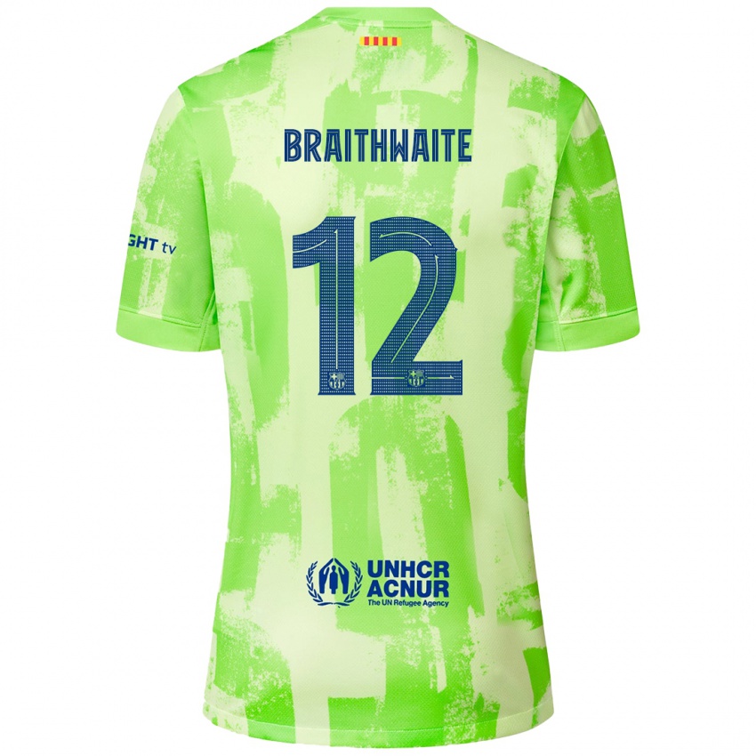 Férfi Martin Braithwaite #12 Mész Harmadik Számú Jersey 2024/25 Mez Póló Ing