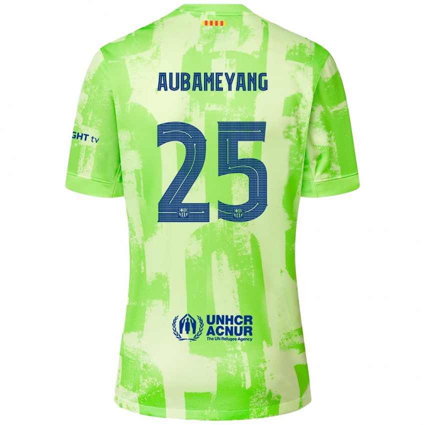 Férfi Pierre Emerick Aubameyang #25 Mész Harmadik Számú Jersey 2024/25 Mez Póló Ing