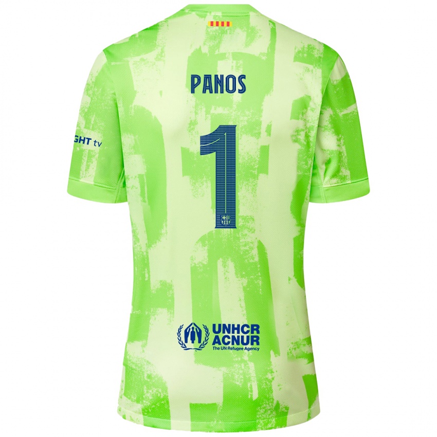 Férfi Sandra Panos #1 Mész Harmadik Számú Jersey 2024/25 Mez Póló Ing