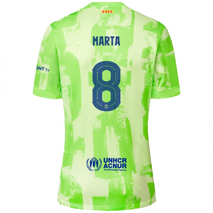 Férfi Marta Torrejon #8 Mész Harmadik Számú Jersey 2024/25 Mez Póló Ing