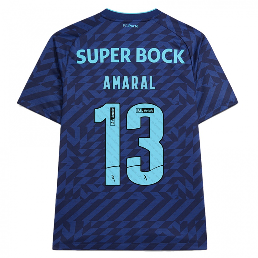 Férfi Fábio Amaral #13 Sötétkék Harmadik Számú Jersey 2024/25 Mez Póló Ing