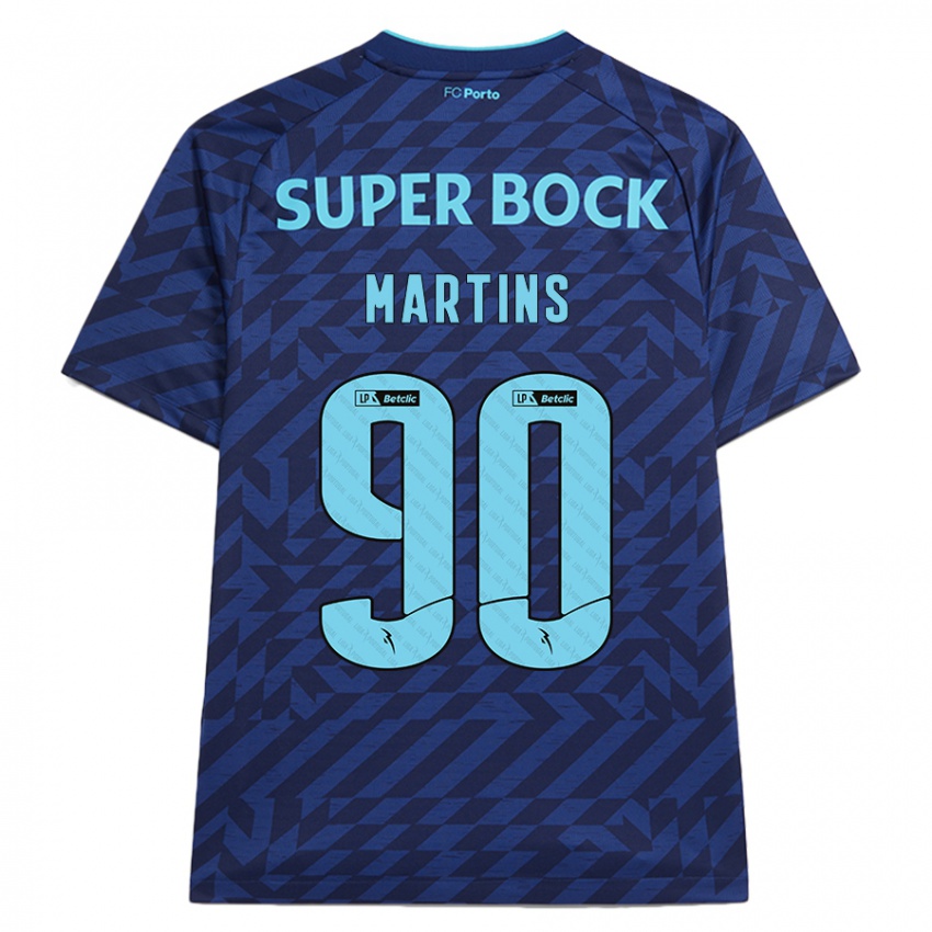 Férfi Gil Martins #90 Sötétkék Harmadik Számú Jersey 2024/25 Mez Póló Ing