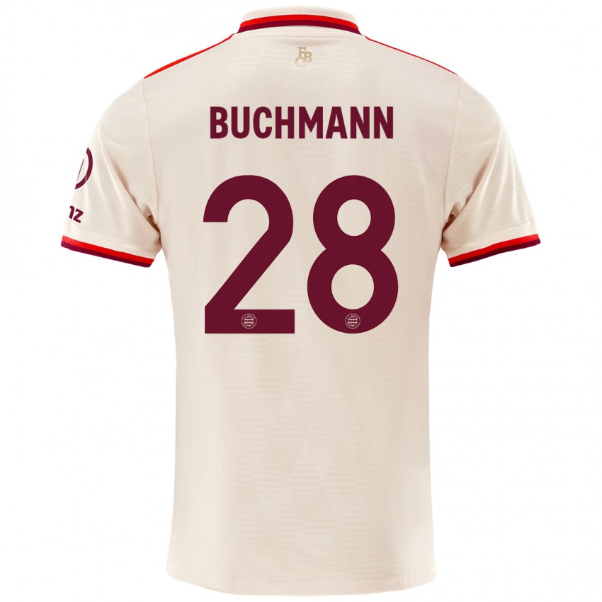 Férfi Tarek Buchmann #28 Vászon Harmadik Számú Jersey 2024/25 Mez Póló Ing