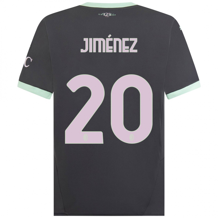 Férfi Álex Jiménez #20 Szürke Harmadik Számú Jersey 2024/25 Mez Póló Ing