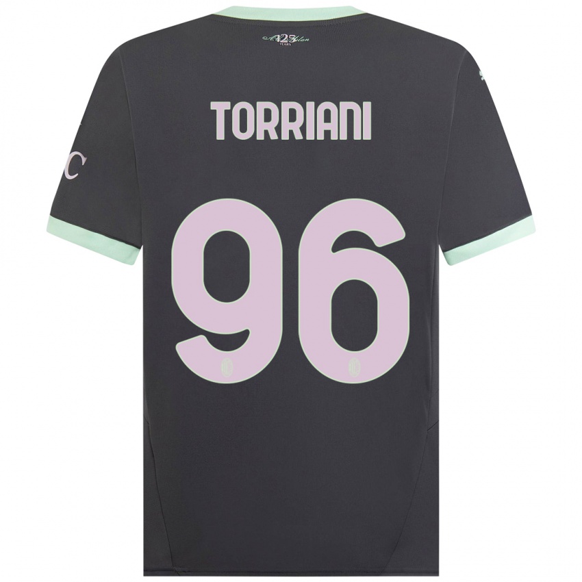 Férfi Lorenzo Torriani #96 Szürke Harmadik Számú Jersey 2024/25 Mez Póló Ing