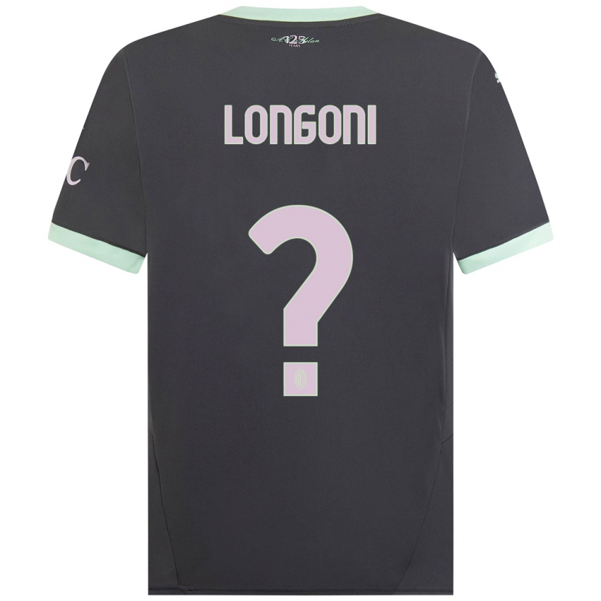 Férfi Alessandro Longoni #0 Szürke Harmadik Számú Jersey 2024/25 Mez Póló Ing