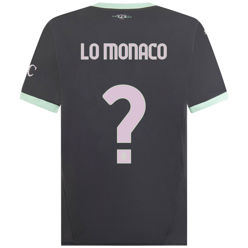 Férfi Kevin Lo Monaco #0 Szürke Harmadik Számú Jersey 2024/25 Mez Póló Ing