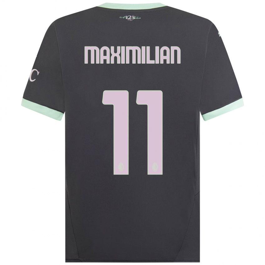 Férfi Maximilian Ibrahimović #11 Szürke Harmadik Számú Jersey 2024/25 Mez Póló Ing