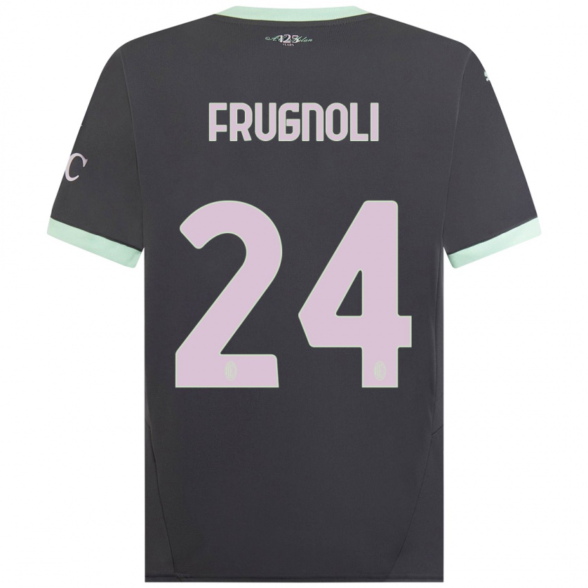 Férfi Leonardo Frugnoli #24 Szürke Harmadik Számú Jersey 2024/25 Mez Póló Ing