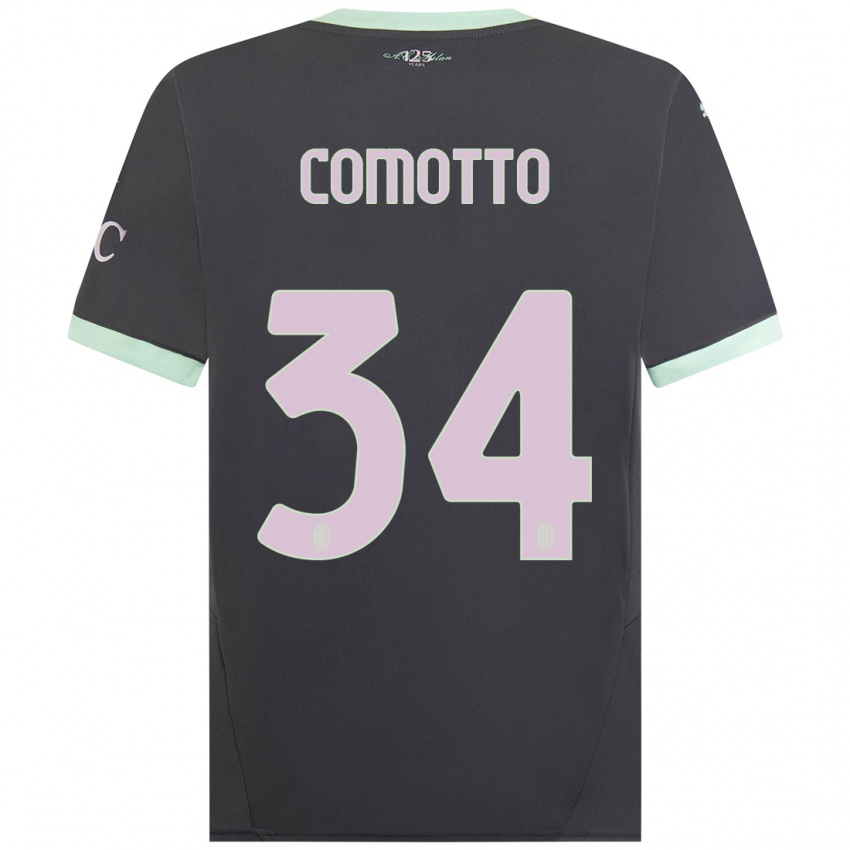 Férfi Christian Comotto #34 Szürke Harmadik Számú Jersey 2024/25 Mez Póló Ing