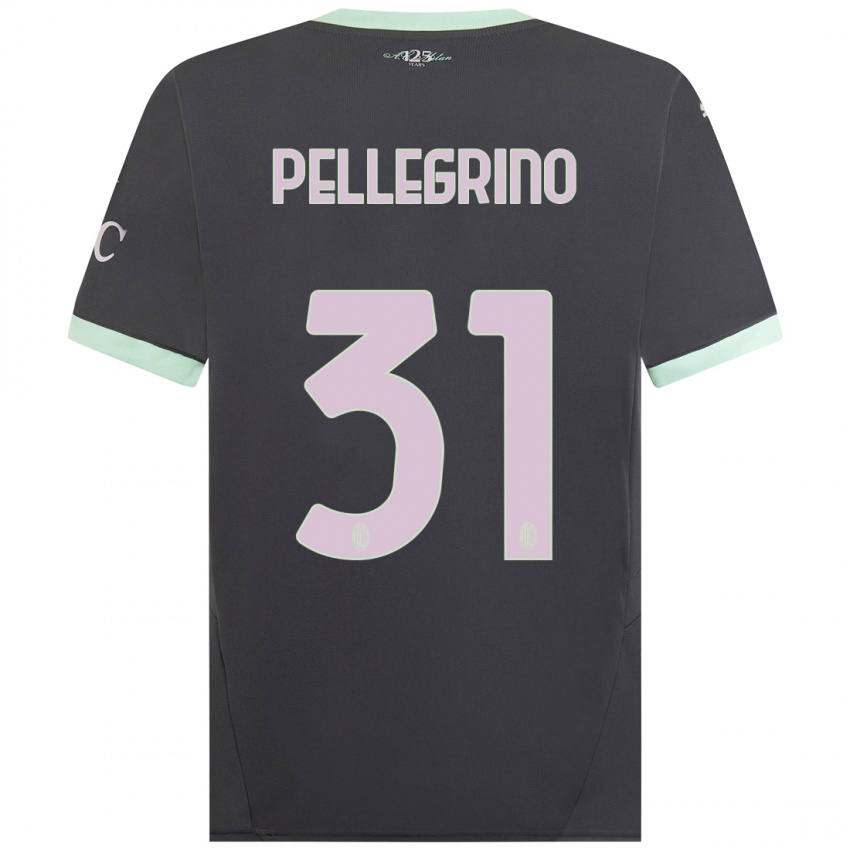 Férfi Marco Pellegrino #31 Szürke Harmadik Számú Jersey 2024/25 Mez Póló Ing