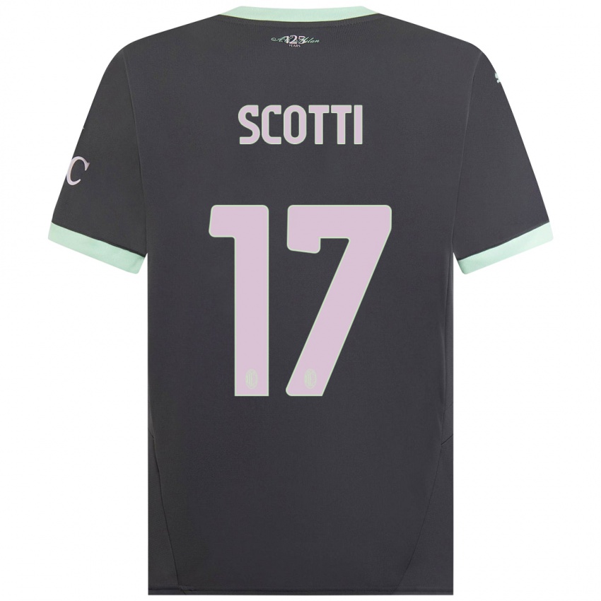 Férfi Filippo Scotti #17 Szürke Harmadik Számú Jersey 2024/25 Mez Póló Ing