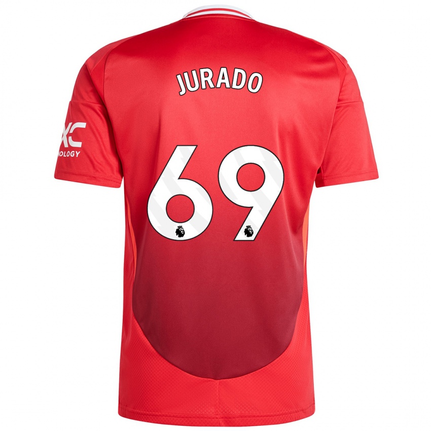 Női Marc Jurado #69 Élénkpiros Hazai Jersey 2024/25 Mez Póló Ing