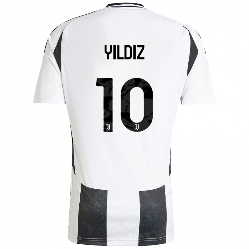 Női Kenan Yildiz #10 Fehér Fekete Hazai Jersey 2024/25 Mez Póló Ing