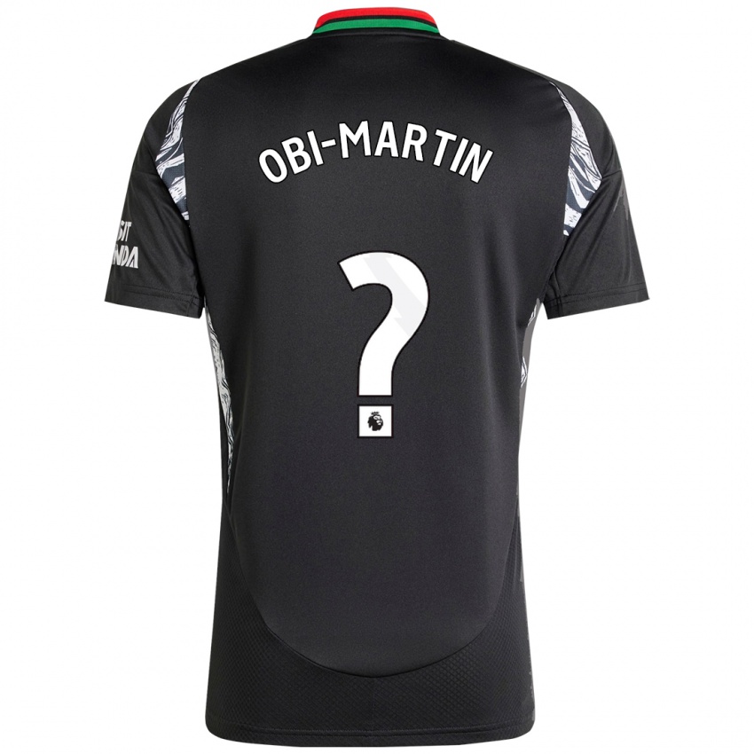 Női Chido Obi-Martin #0 Fekete Idegenbeli Jersey 2024/25 Mez Póló Ing