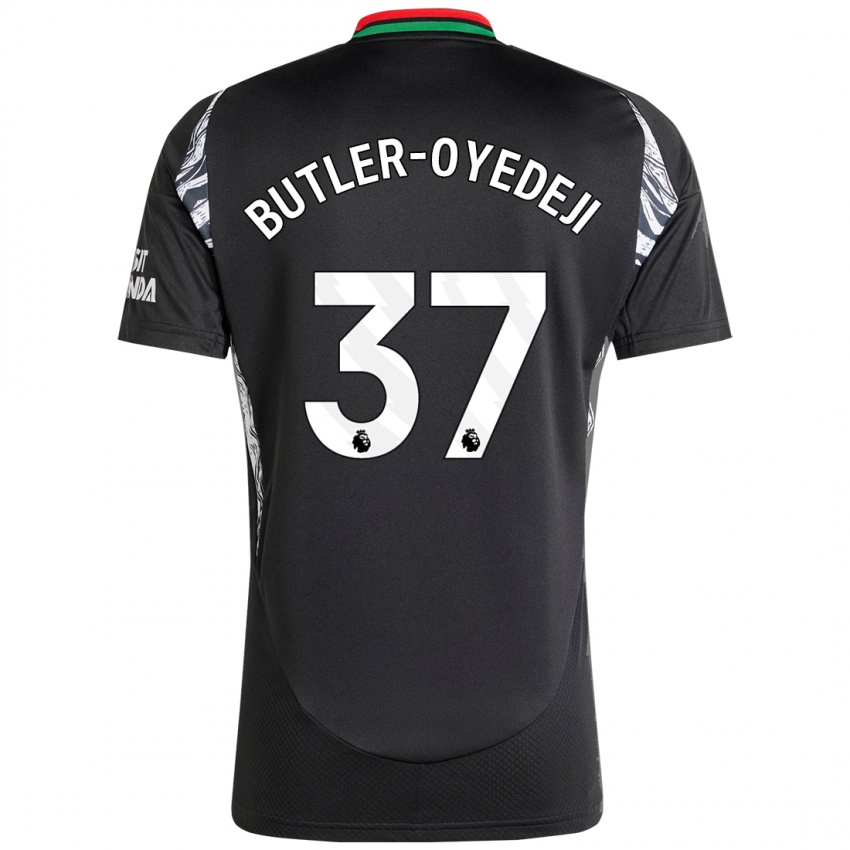 Női Nathan Butler-Oyedeji #37 Fekete Idegenbeli Jersey 2024/25 Mez Póló Ing