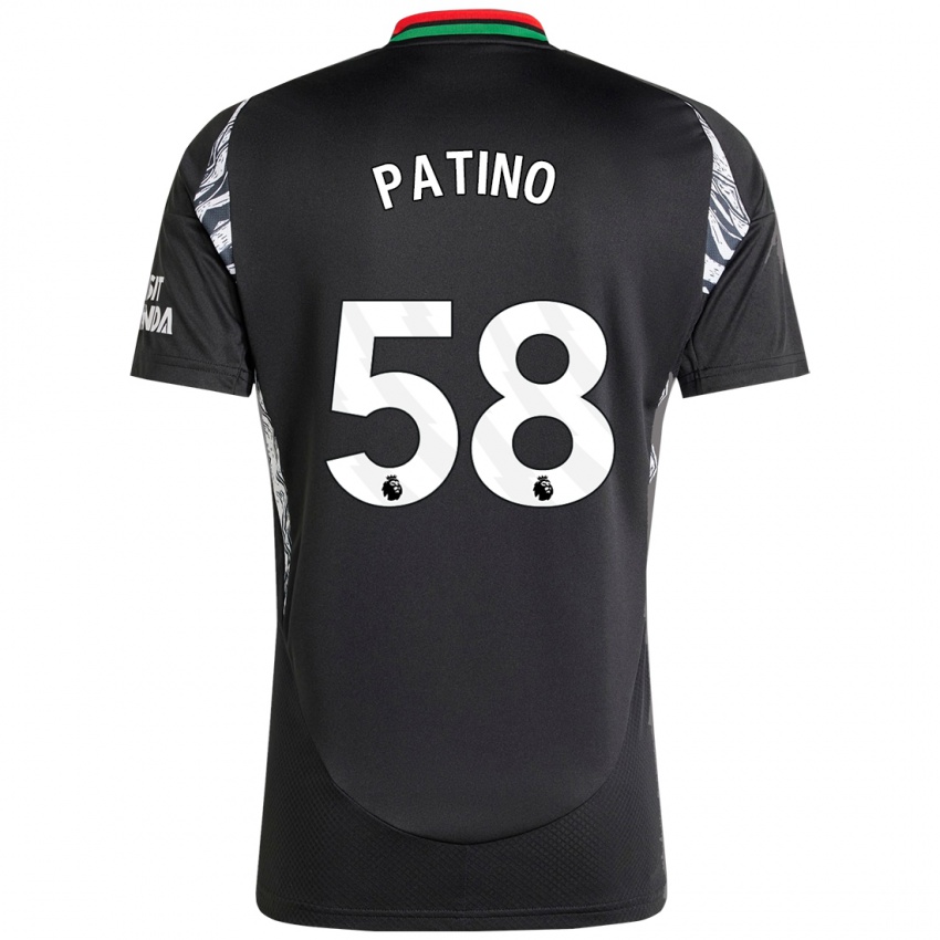 Női Charlie Patino #58 Fekete Idegenbeli Jersey 2024/25 Mez Póló Ing