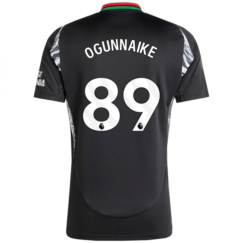 Női Josh Ogunnaike #89 Fekete Idegenbeli Jersey 2024/25 Mez Póló Ing