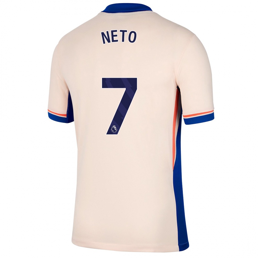 Női Pedro Neto #7 Világos Bézs Idegenbeli Jersey 2024/25 Mez Póló Ing