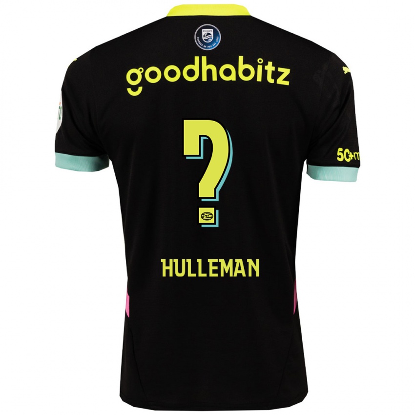 Női Daan Hulleman #0 Fekete Sárga Idegenbeli Jersey 2024/25 Mez Póló Ing