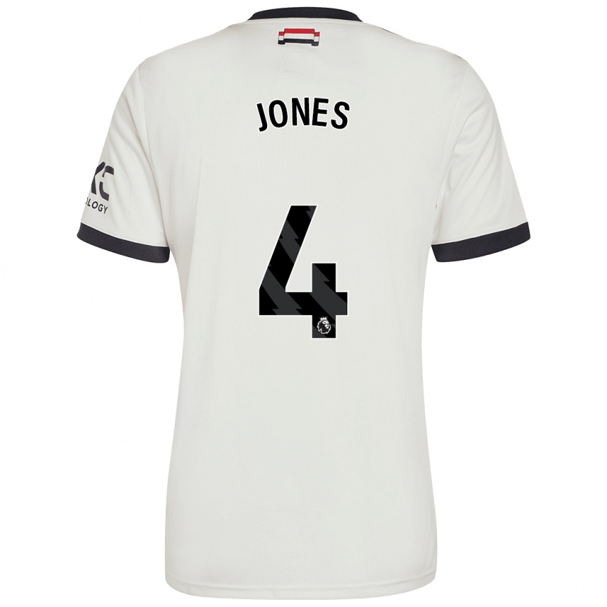 Női Phil Jones #4 Törtfehér Harmadik Számú Jersey 2024/25 Mez Póló Ing