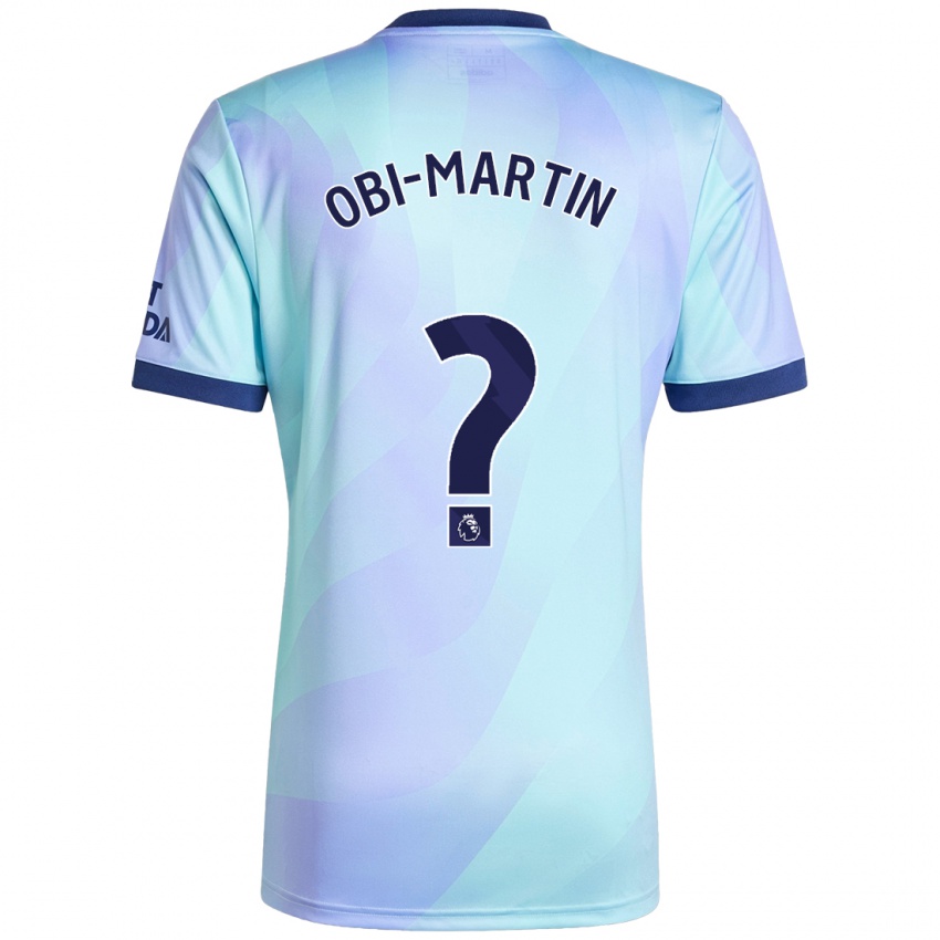 Női Chido Obi-Martin #0 Aqua Harmadik Számú Jersey 2024/25 Mez Póló Ing