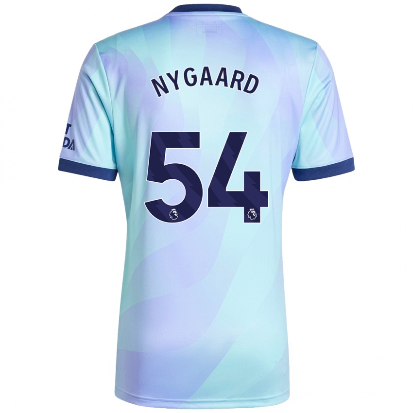 Női Lucas Nygaard #54 Aqua Harmadik Számú Jersey 2024/25 Mez Póló Ing