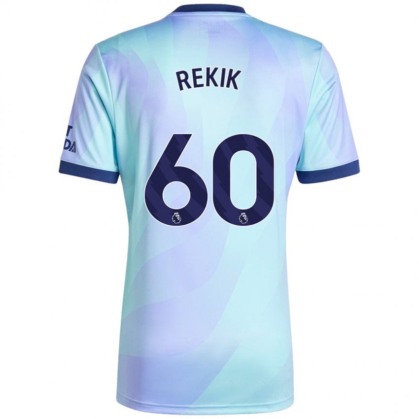 Női Omar Rekik #60 Aqua Harmadik Számú Jersey 2024/25 Mez Póló Ing