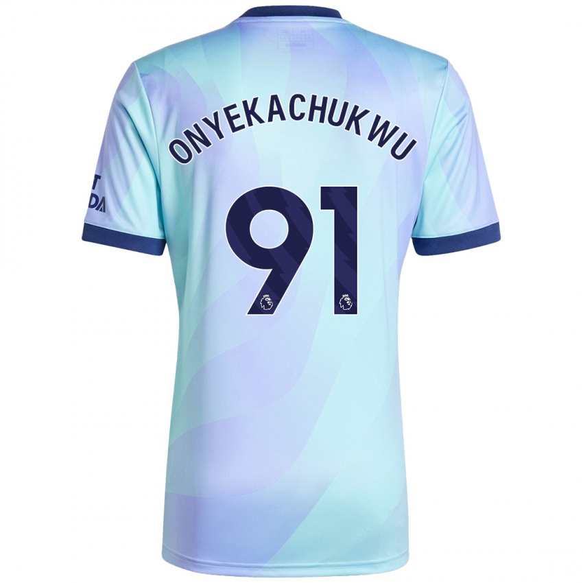 Női Samuel Onyekachukwu #91 Aqua Harmadik Számú Jersey 2024/25 Mez Póló Ing