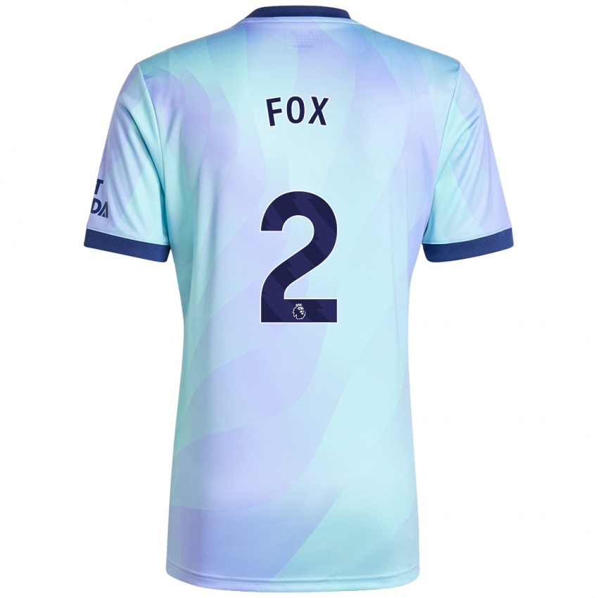 Női Emily Fox #2 Aqua Harmadik Számú Jersey 2024/25 Mez Póló Ing