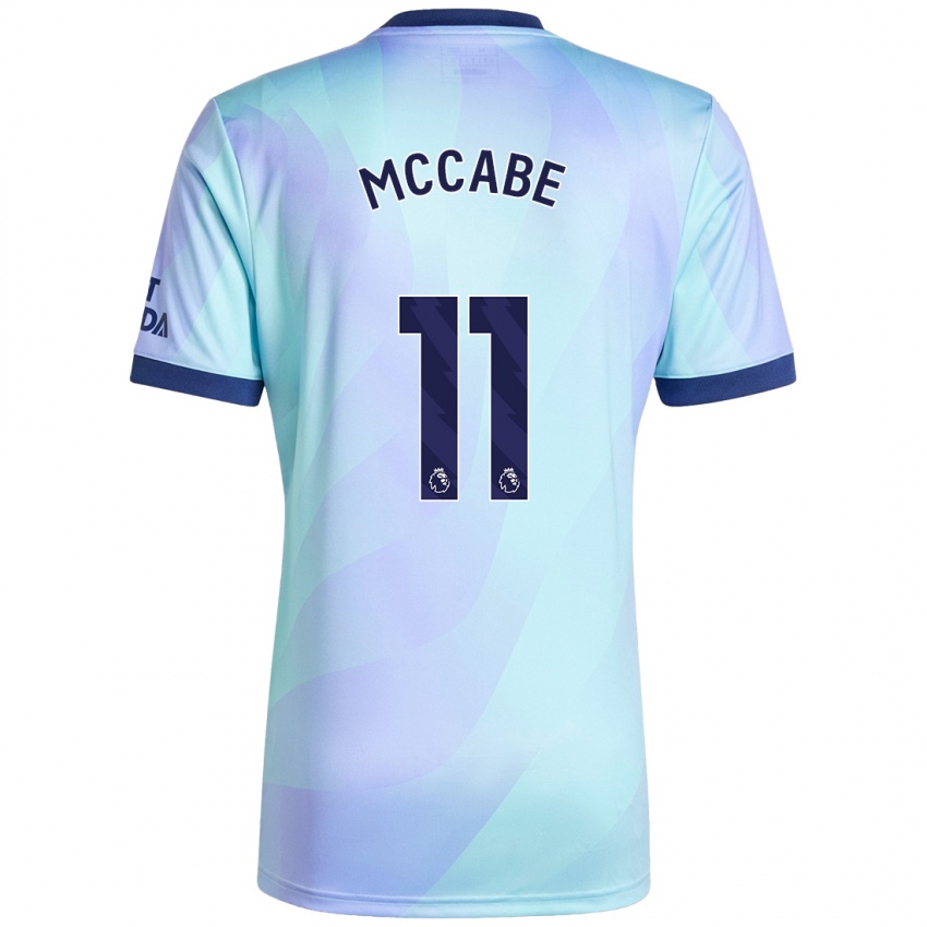 Női Katie Mccabe #11 Aqua Harmadik Számú Jersey 2024/25 Mez Póló Ing