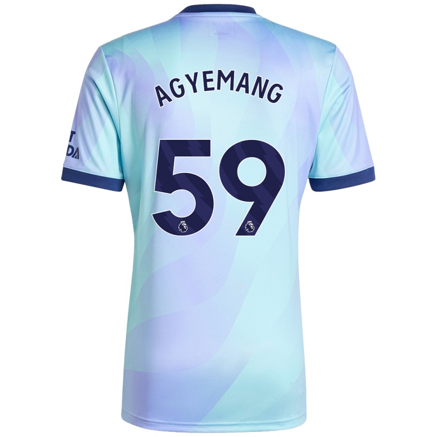 Női Michelle Agyemang #59 Aqua Harmadik Számú Jersey 2024/25 Mez Póló Ing