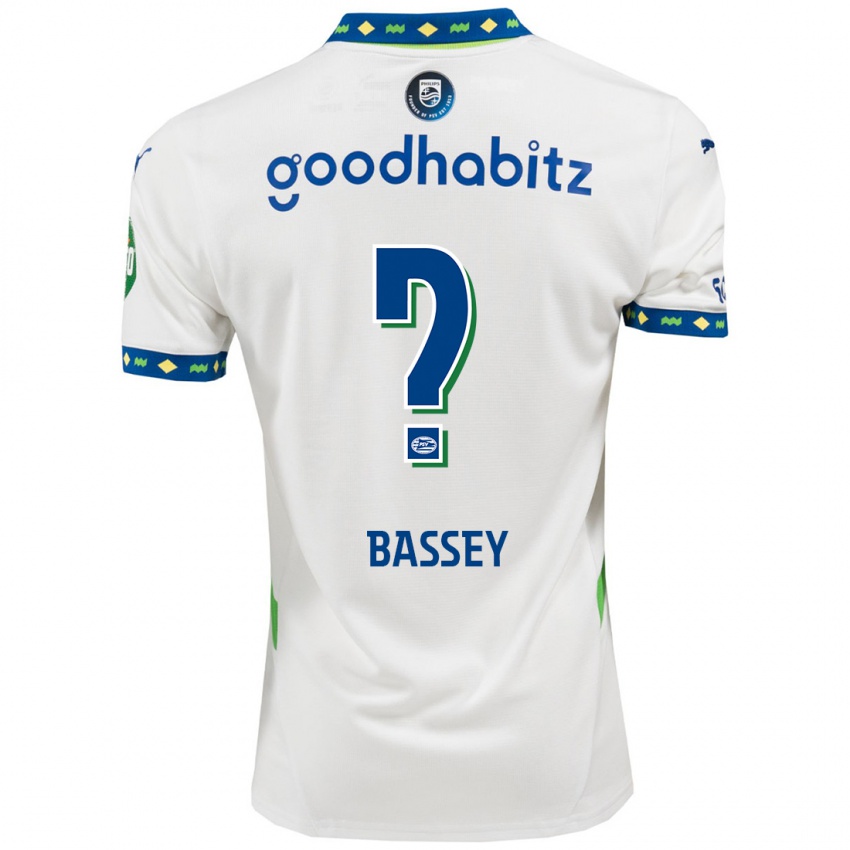 Női Essien Bassey #0 Fehér Sötétkék Harmadik Számú Jersey 2024/25 Mez Póló Ing