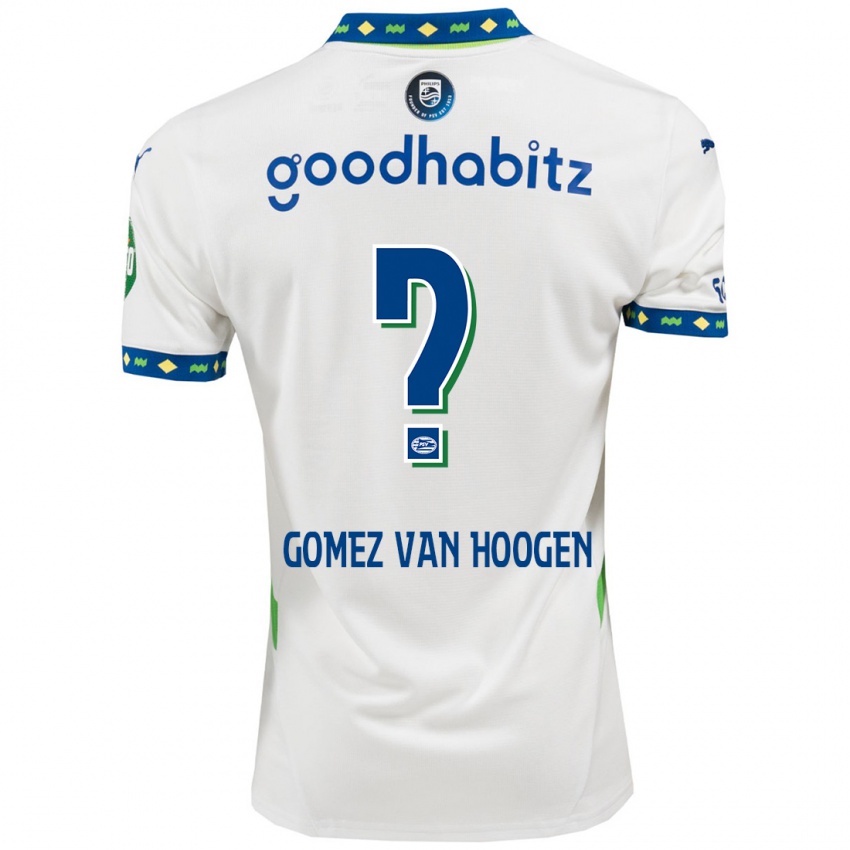 Női Samuel Gomez Van Hoogen #0 Fehér Sötétkék Harmadik Számú Jersey 2024/25 Mez Póló Ing