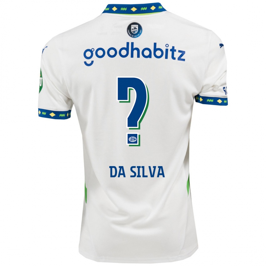 Női Aston Da Silva #0 Fehér Sötétkék Harmadik Számú Jersey 2024/25 Mez Póló Ing