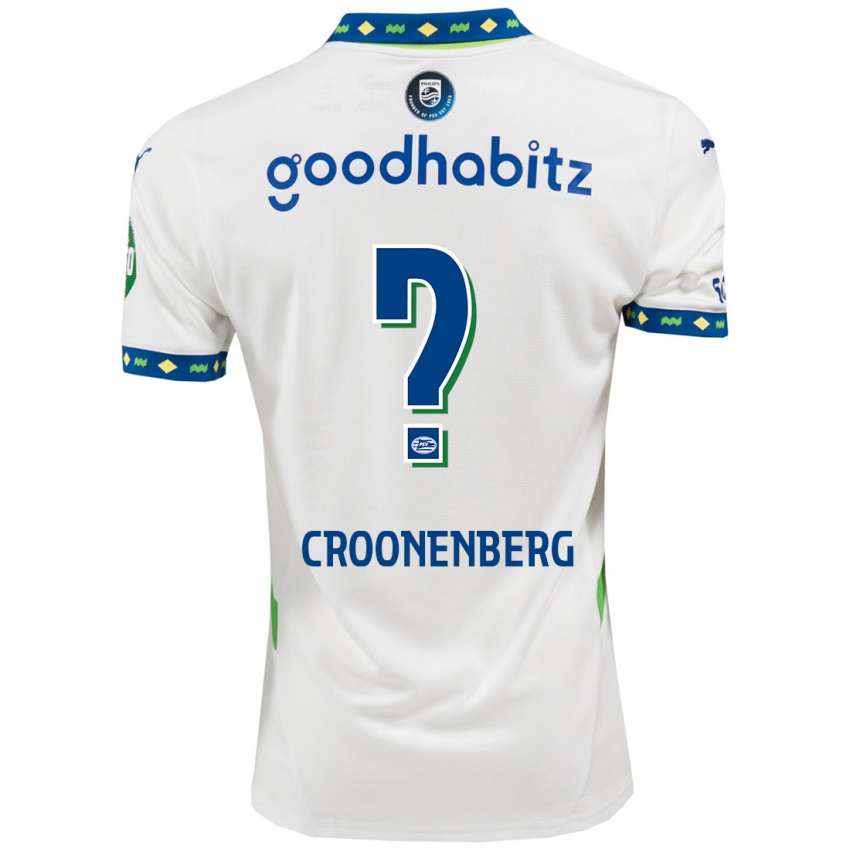 Női Luca Croonenberg #0 Fehér Sötétkék Harmadik Számú Jersey 2024/25 Mez Póló Ing