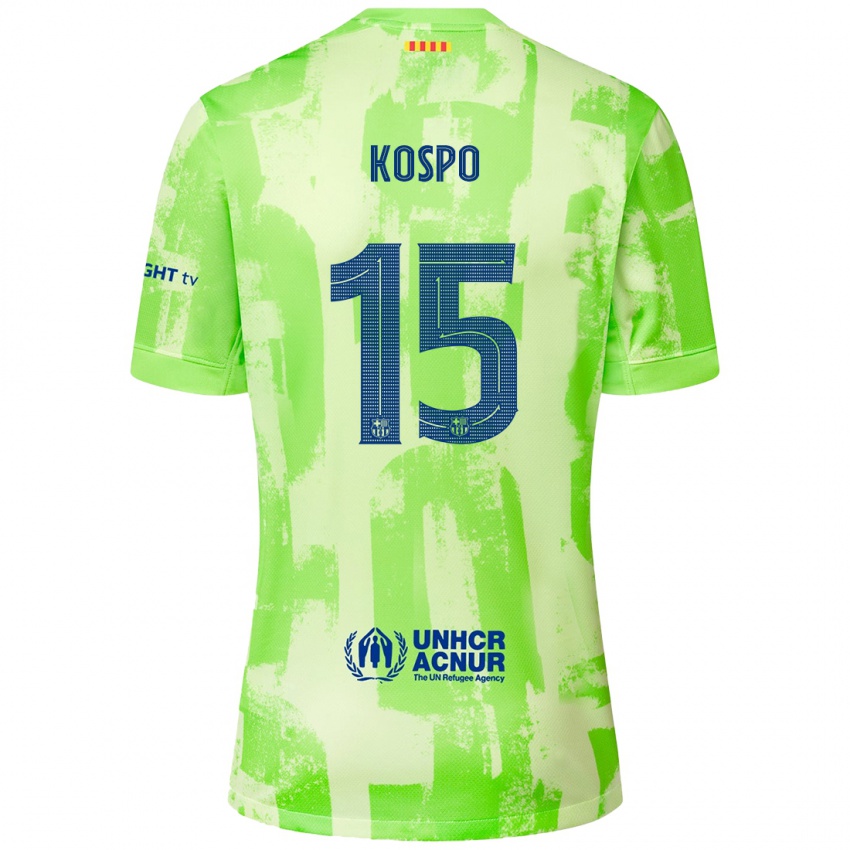 Női Eman Kospo #15 Mész Harmadik Számú Jersey 2024/25 Mez Póló Ing