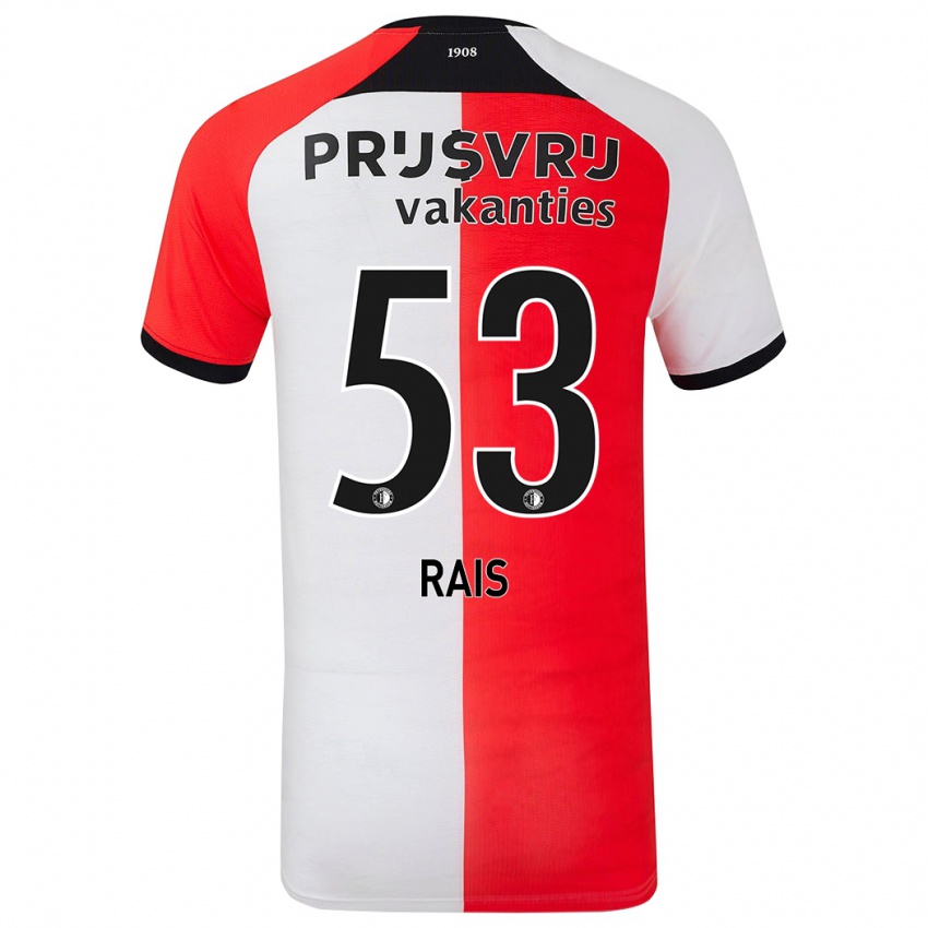 Gyermek Amir Rais #53 Piros Fehér Hazai Jersey 2024/25 Mez Póló Ing