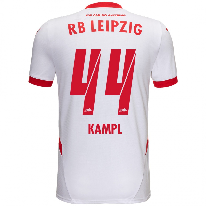 Gyermek Kevin Kampl #44 Fehér Piros Hazai Jersey 2024/25 Mez Póló Ing